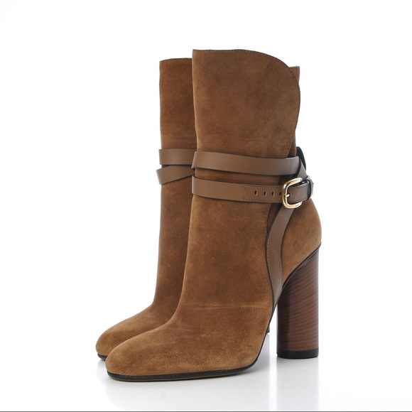 Gucci | Shoes | Gucci Maori Lifford Leather Trim Suede Ankle  Gucci Maori Lifford Leather Trim Suede Ankle Boots